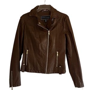 Tommy Hilfiger faux leather moto jacket